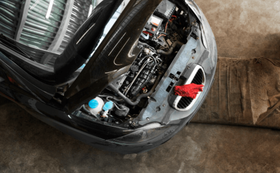 semi-disassembled used car parts